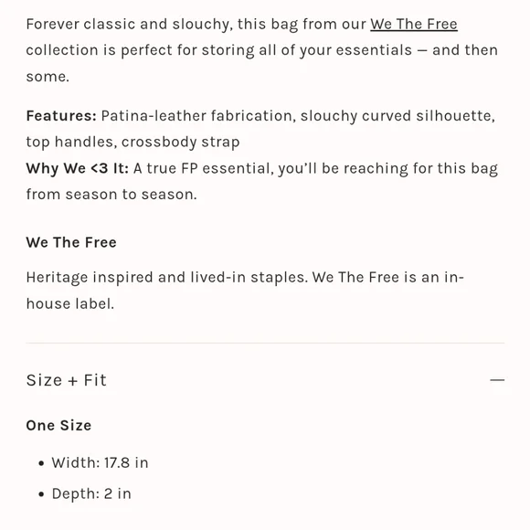 We The Free Sabine Slouchy Bag Washed Toffee Color - Picture 2 of 11